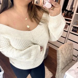 Abercrombie & Fitch Off The Shoulder Sweater A&F